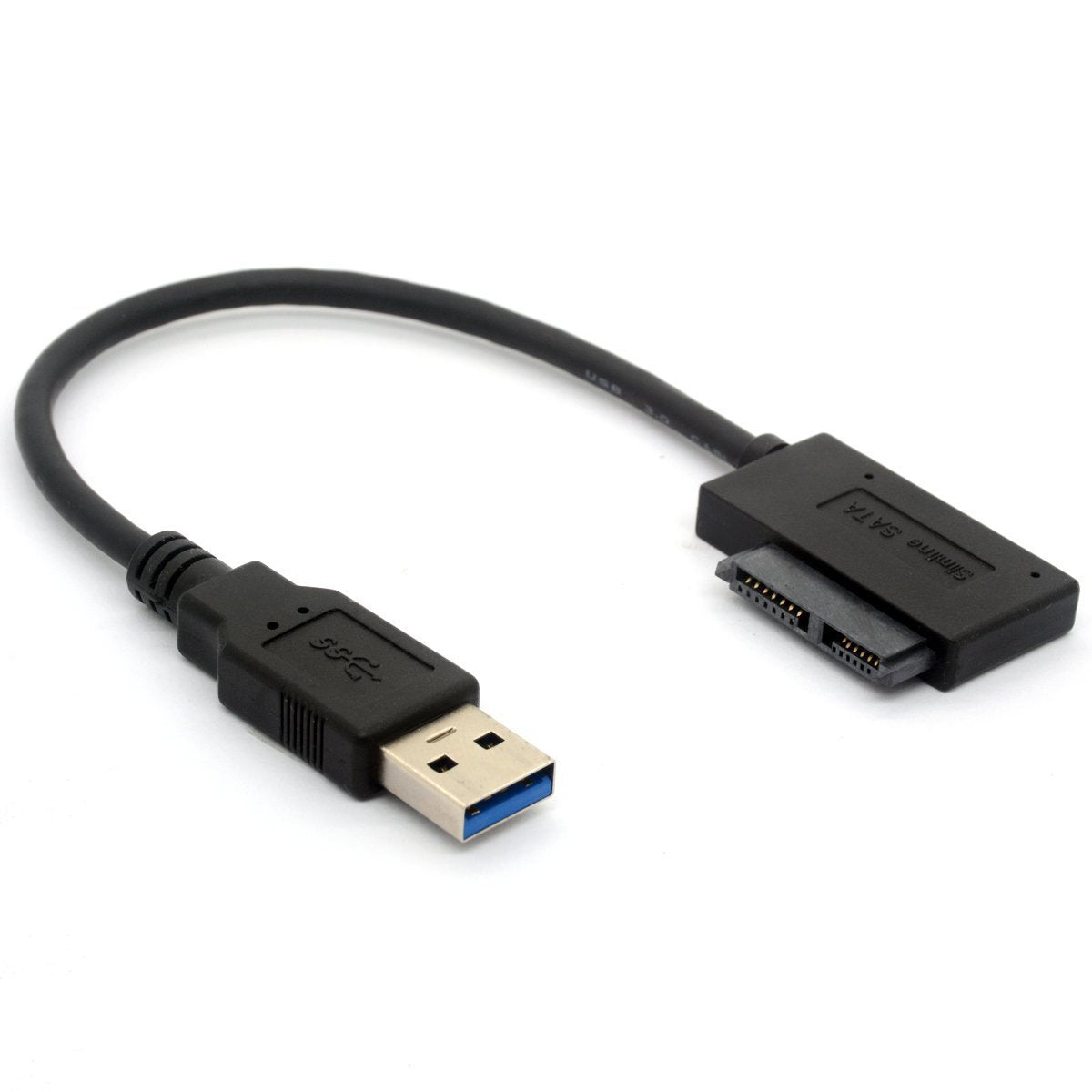 BSHTU USB 3.0 to 7+6 13Pin Slimline SATA Cable Adapter for Laptop CD DVD ROM Optical Drive