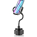 YUHENG Car Cup Holder Mount with 360° Rotation Adjustable Gooseneck,Car Phone Holder Mount for All Smartphones Cup Holder Cell Phone Automobile