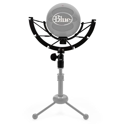 Knox Gear Multi-Purpose Shock Mount for Blue Snowball and Snowball Ice Condenser Microphone, Clamp Connector Made w/Alloy Steel Combats Vibration