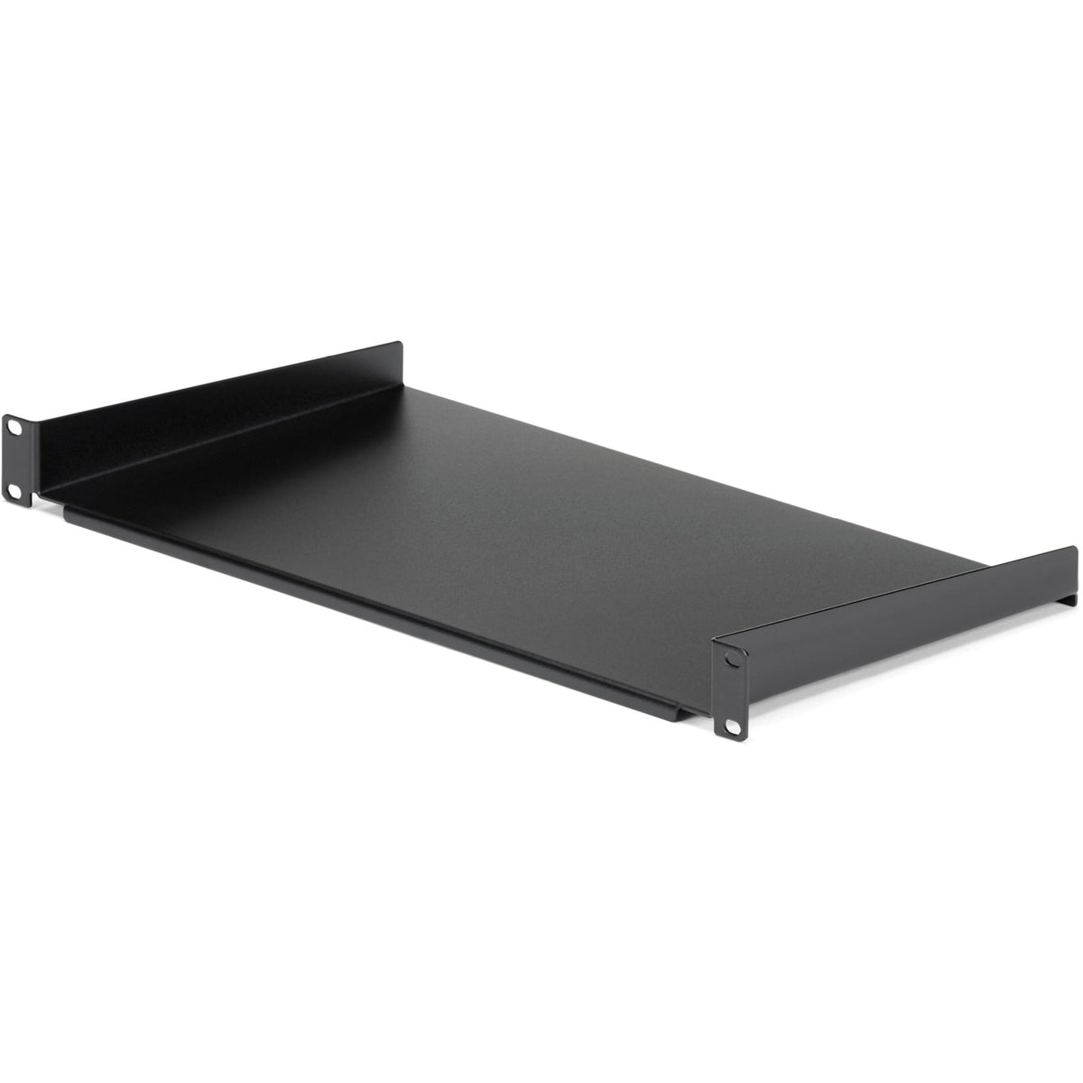 StarTech 1U Fixed Cantilever Rack Shelf, 10in, 44lb, Black (CABSHELF1U10)