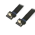 Cablecc 90 Degree Up Angled FPV Micro HDMI Male to Micro HDMI FPC Flat Cable 20cm for GOPRO Multicopter Aerial Photography