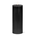 Abbott Collection Wax LED Flameless Pillar Candle - Black
