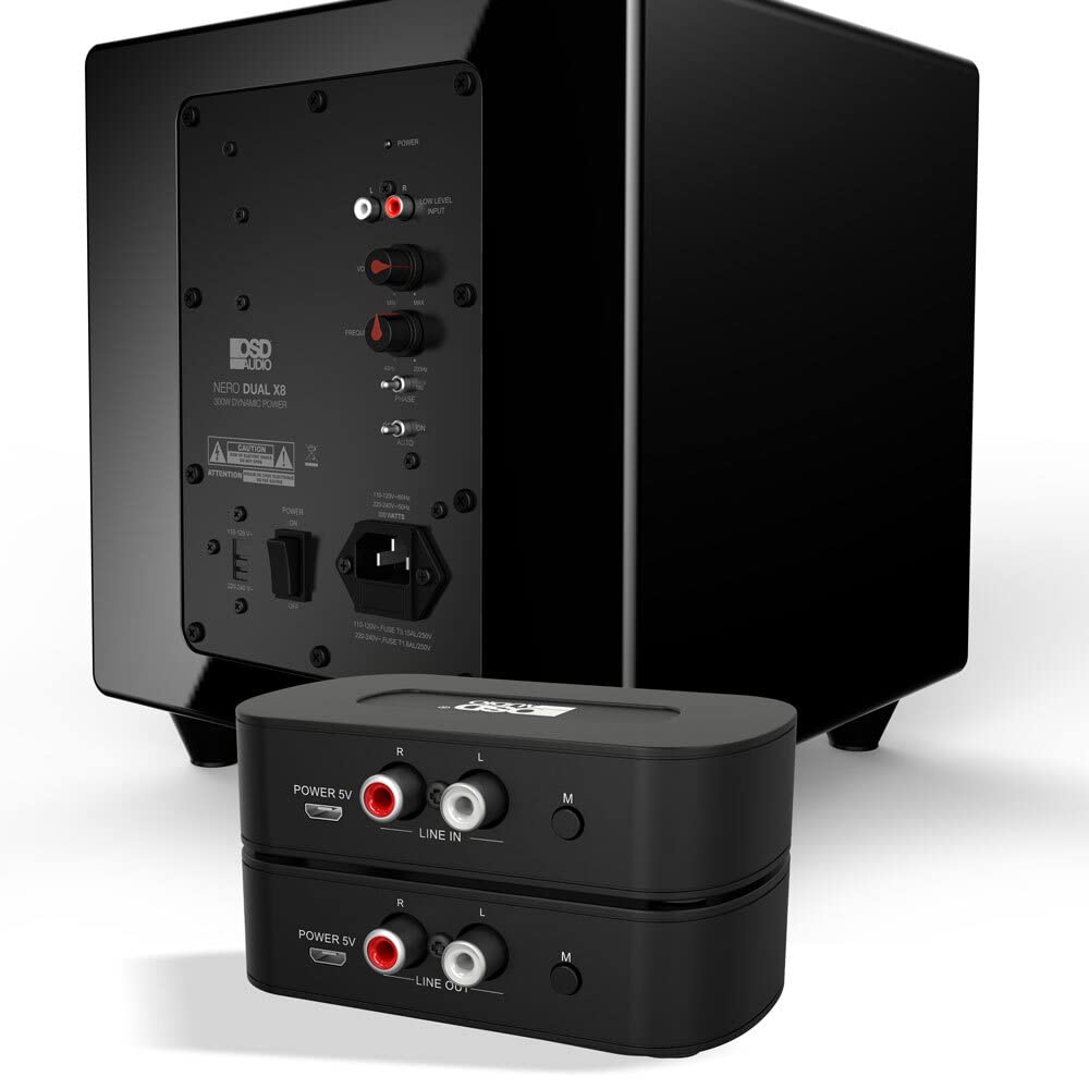 OSD Audio Wireless 5.8GHz Subwoofer Kit Transmitter and Receiver, Fast Connection WSK-SUB
