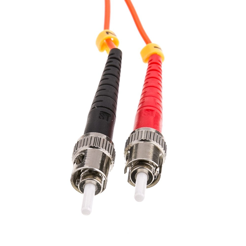 CableWholesale LC to ST OM2 Multimode Duplex Fiber Patch Cord, 1m/3.3ft