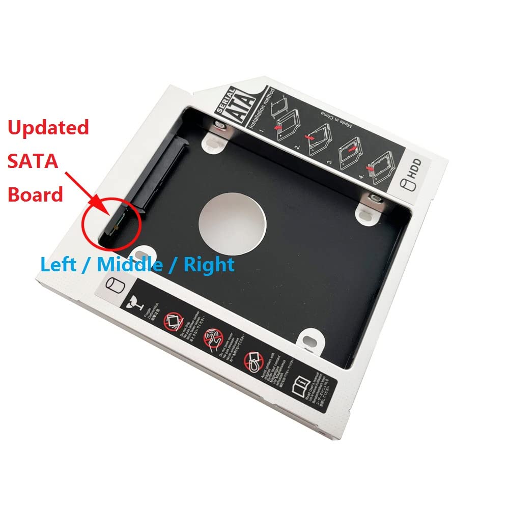 2nd Second SATA Hard Drive HDD SSD Optical Bay Caddy Frame Tray for Toshiba Satellite P740 L855D L855d-s5242 L855-16H L650D L655D L730 L735