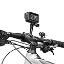SUREWO Aluminum Handlebar Bike Pole Mount,Bicycle Handlebar Stem Clamp Mount Compatible with Go Pro Hero 13/12/11/10/9/8/7/6/5 Black,DJI Osmo Action