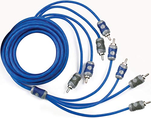 KICKER 46KI46 K-Series 4-Channel RCA Interconnect, 6.0 Meter