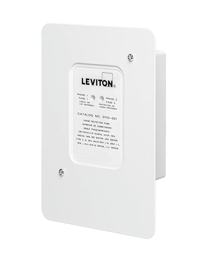 Leviton Type 2 Residential Whole House Surge Protection Panel, Outdoor NEMA 4X Rated, 51110-SRG