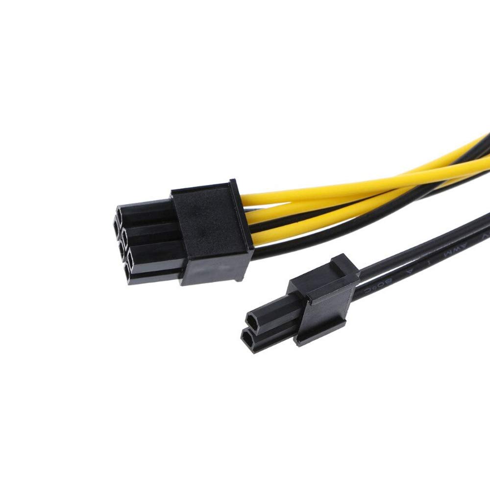 axGear Dual SATA to PCI-E Power Cable 15Pin SATA to 8 pin / 6 pin Video Card Power Wire