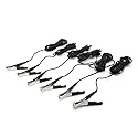 Steelman Replacement Clamp Microphones for ChassisEAR Electronic Squeak and Rattle Finder Auto Diagnostics Tool, 6-Pack, 16-Foot Cables, Color-Coded