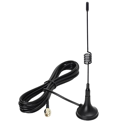 Shopcorp Dual Band WiFi Antenna 2.4GHz 5GHz 5.8GHz 2dBi Magnetic Antenna RP-SMA Male Antenna for WiFi Router Wireless Network