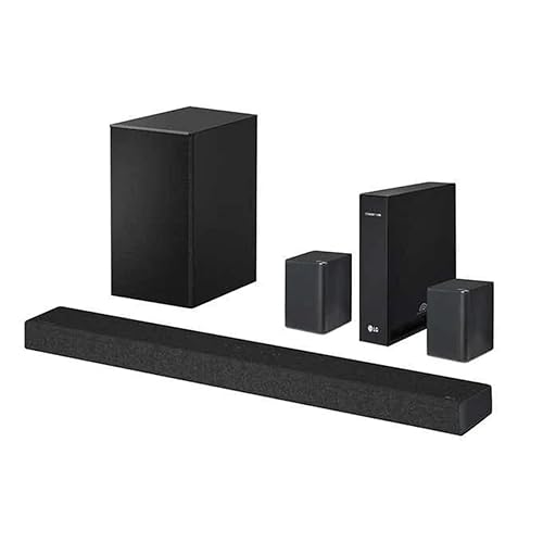 LG SP7R 7.1 Channel High Res Audio Sound Bar with Rear Speaker Kit (Renewed)