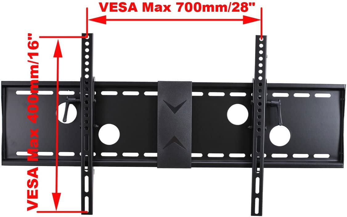 VideoSecu Black Tilting TV Wall Mount Bracket for Samsung 37" 40" 42" 46" 47" 50" 52" 55" 58" 60" 62" 63" 65" 68" 70" HP-R5052 UN60F6300AF LED Plasma