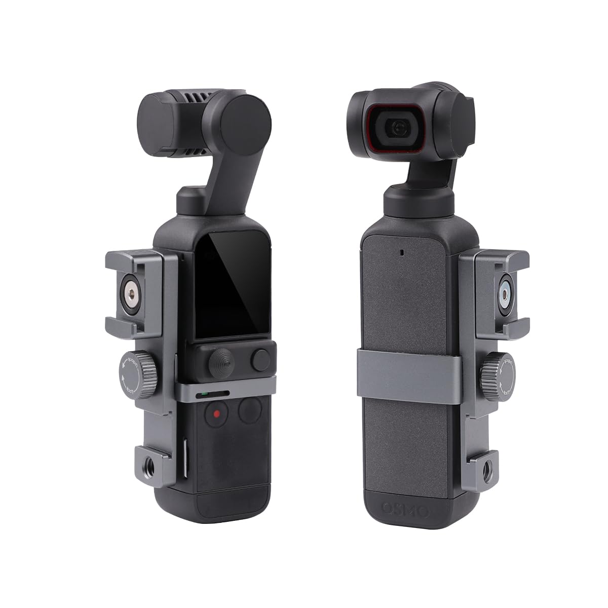Arnarkok Expansion Rotate Cold Shoe Adapter for DJI Osmo Pocket 2 Handle Accessories Rotatable Cold Shoe,Extended Mount Bracket Strap Attached