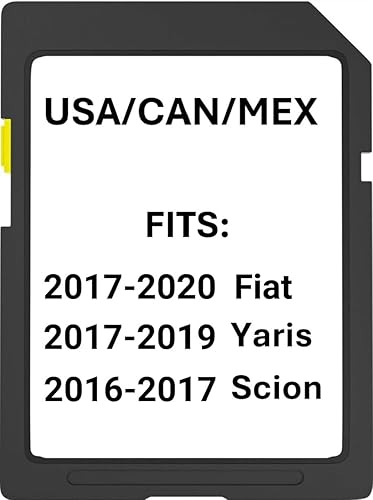 ARERCO Navigation map Update Sd Card Compatible with Toyota Yaris iA-2017, Scion iA-2016, Fiat 124- (2017-2020) sp*der, Lusso, Abarth/Rally