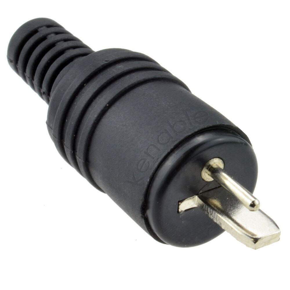 Calvas 2 Pin DIN Plug Speaker and HiFi Screw Terminals Connector 2 Pack Adapters - Line Connector, 2P