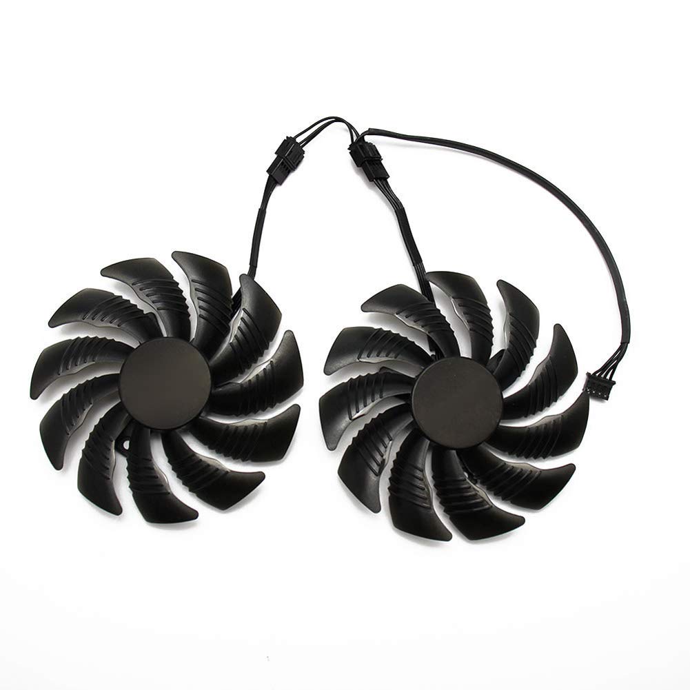 NNL 88MM T129215SU PLD09210S12HH 4Pin Cooling Fan for Gigabyte GTX 1050 1060 1070 960 RX 470 480 570 580 Graphics Card Cooler Fan (2 PCS)