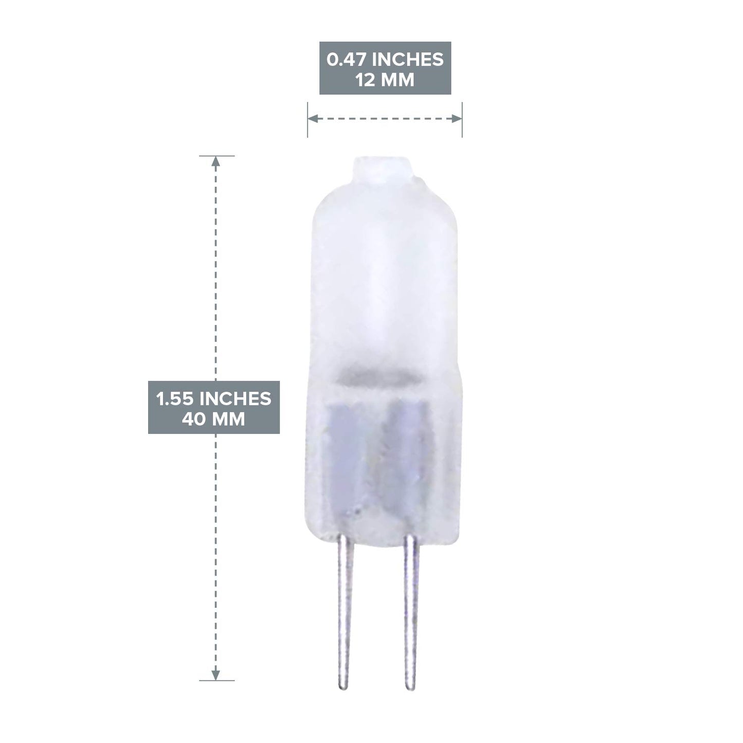 10 Pack SOFT FROSTED LENSE 10 Watt AC DC 12V Light Bulb Replacement JC G4 2Pin Base Halogen Kitchen Table Pendant Lamp 12 Volt 10W Bi-Pin Warm Clear