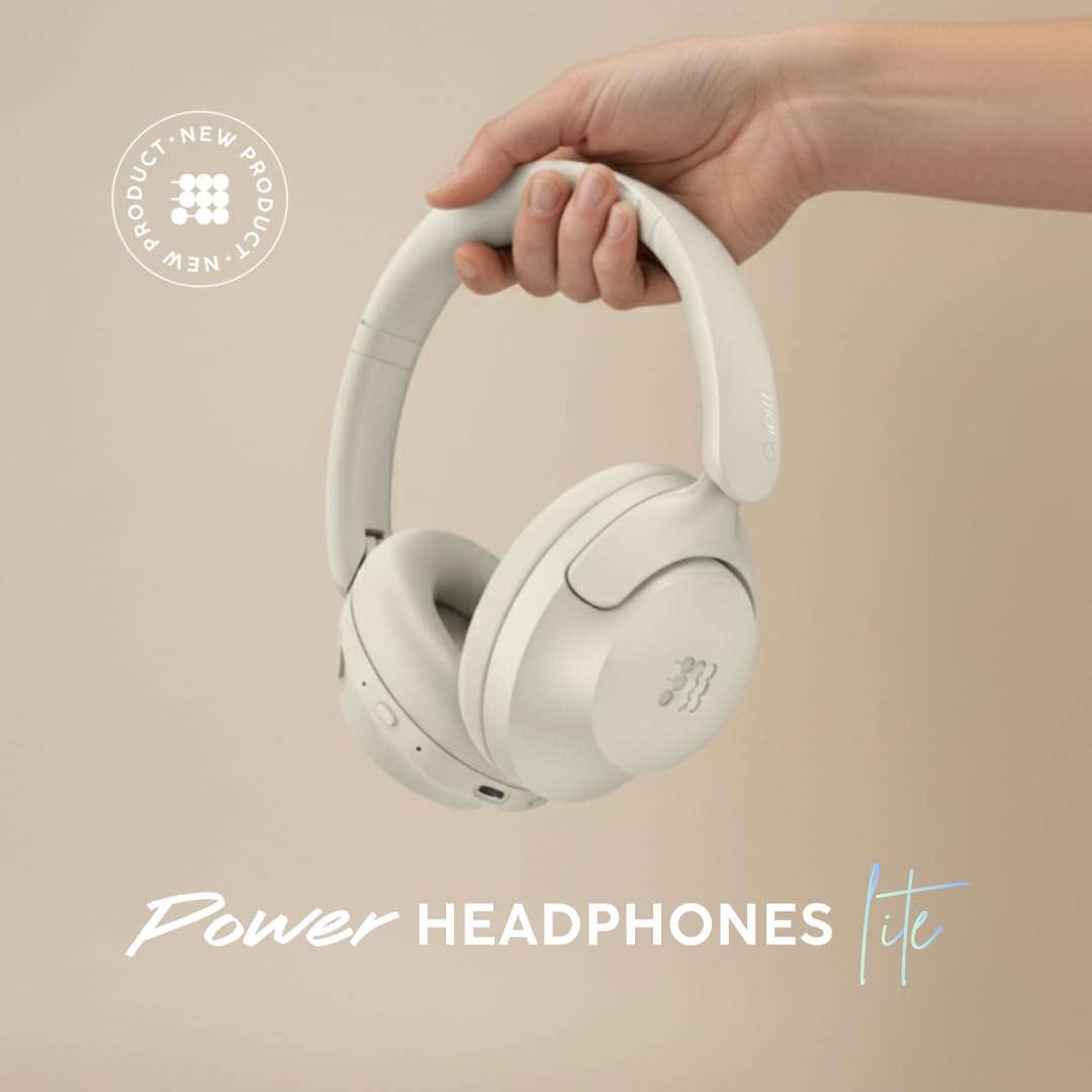 Cubitt Headphones Lite - Bluetooth 5.4 Over-Ear Wireless Headphones, ANC, 60H, Foldable - Black