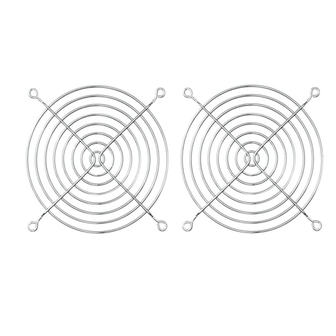 GDQLCNXB Metal Fan Grill 120mm PC Computer Fan Grill Mounting Finger Guard Protection Cover,Pack of 4