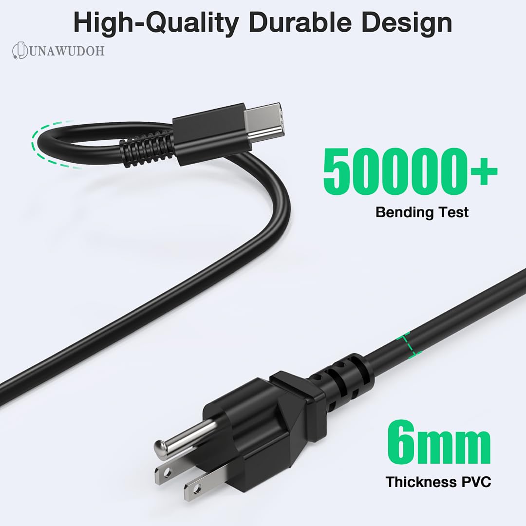 65W USB C Laptop Charger Compatible with Lenovo ThinkPad T480 T490 T580 X1 Carbon T14 T14s T16 E14 E16 Yoga C940 C930 720 910 920 7i Chromebook C330