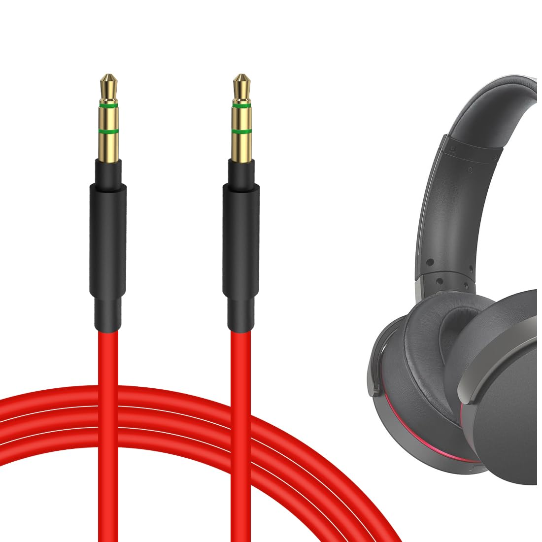 GEEKRIA Audio Cable Compatible with Sony ULT WEAR WH-XB920N WH-H 710N/700N/810, WH-1000XM6/1000XM5/1000XM4 INZONE H5 Headphones, 3.5mm Replacement…