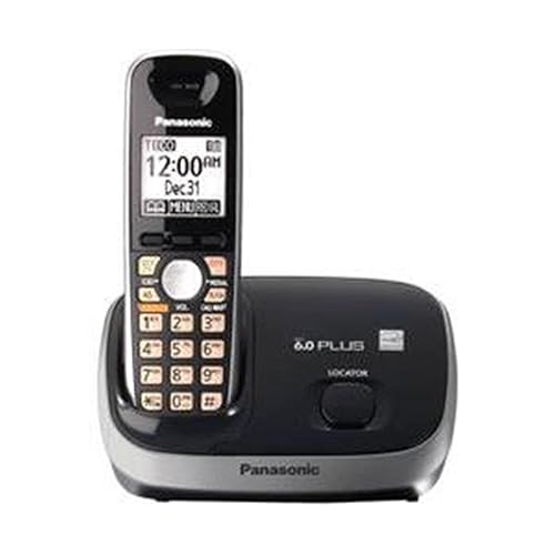 Panasonic KX-TG6511B DECT 6.0 PLUS Expandable Digital Cordless Phone, 1 Handset, Black