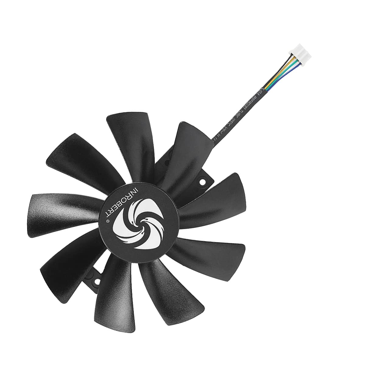 inRobert 10cm 4Pin Graphics-Card-Fan-Replacement for Sapphire-NITRO-Radeon-R9-380-380X-Video-Card-Cooling-Fan (Black-2pcs)