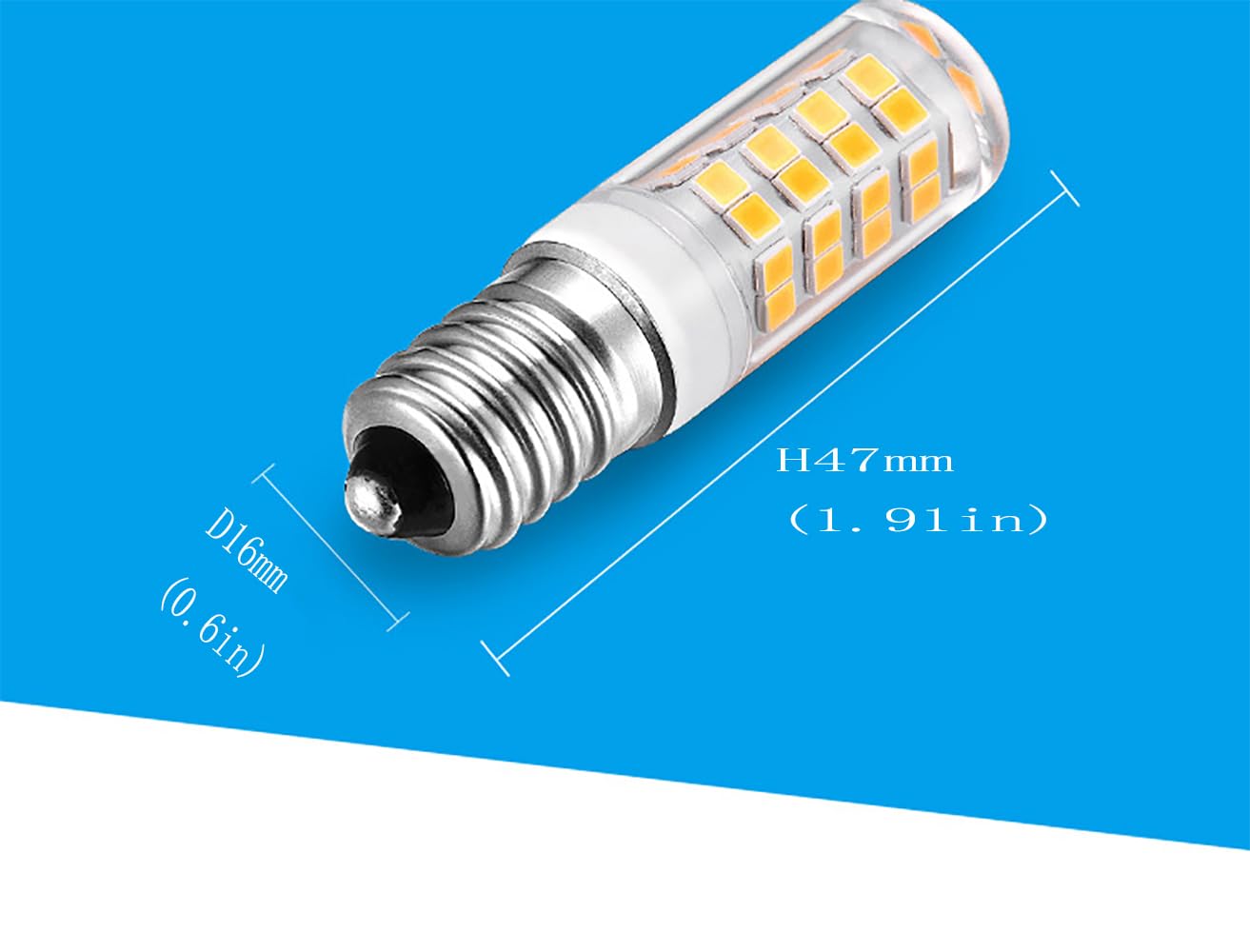 WingYauLung E14 LED Bulb Cooker Hood Bulb E14 Chandelier Light Bulb 120V Replace Salt lamp,Home Lighting, Kitchens Lighting 4W(40W Halogen Equivalent)