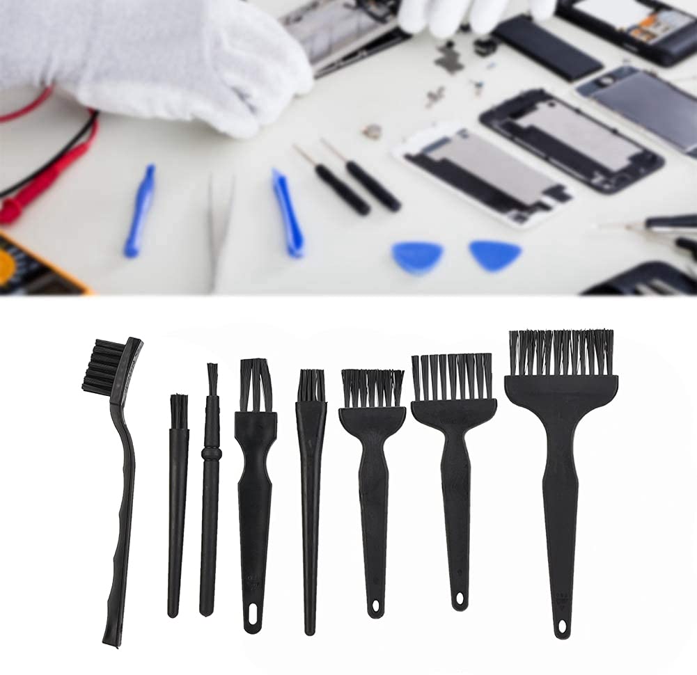 ASHATA 8 Pcs Antistatic Cleaning Brush Antistatic Brush Duster Brush Base Plate Maintenance Brushes for Phone PC Camera Keyboards Shavers, etc