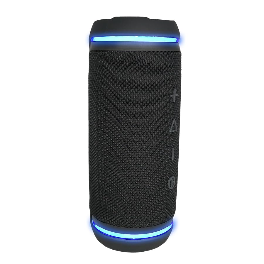 Morpheus 360 BT7750BLK Sound Ring II Portable Bluetooth Speaker - 25W Stereo - Loud 360 Degree HD Surround Sound w/Bass - 20H Battery - Portable
