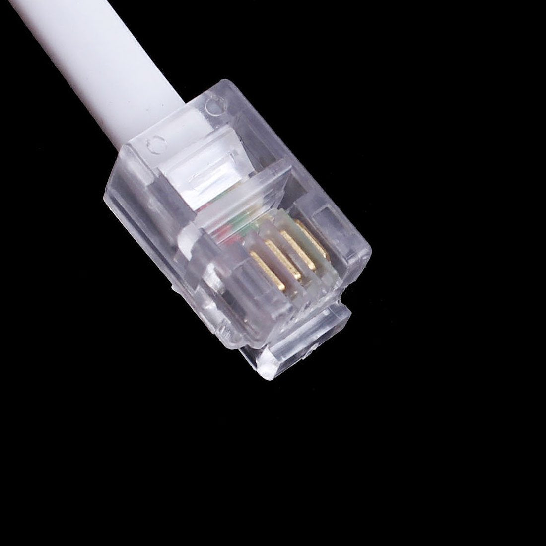 uxcell 1pc Telephone Handset Receiver Cord Phone Coil Cable 4P4C White