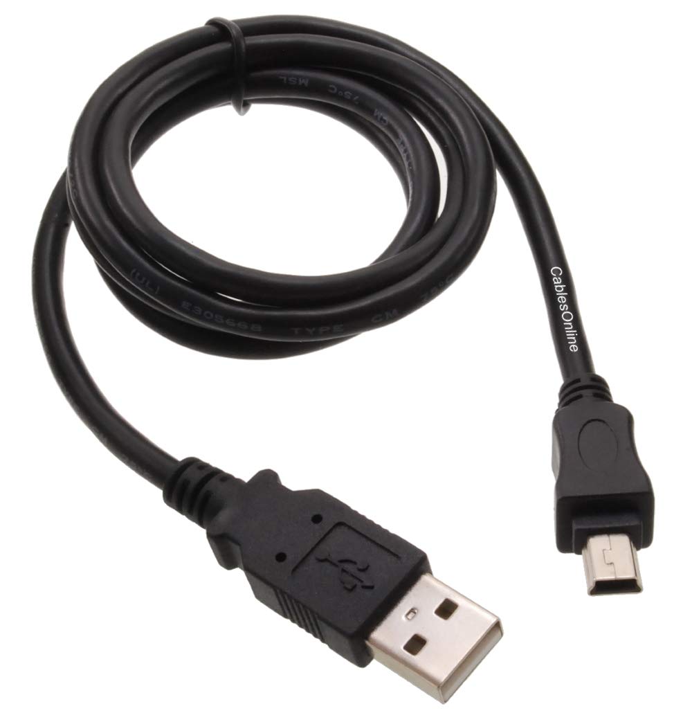 CablesOnline, 3ft USB 2.0 A-Type Male to Mini-B 5-Pin Male Shielded USB Cable, USB2-A503