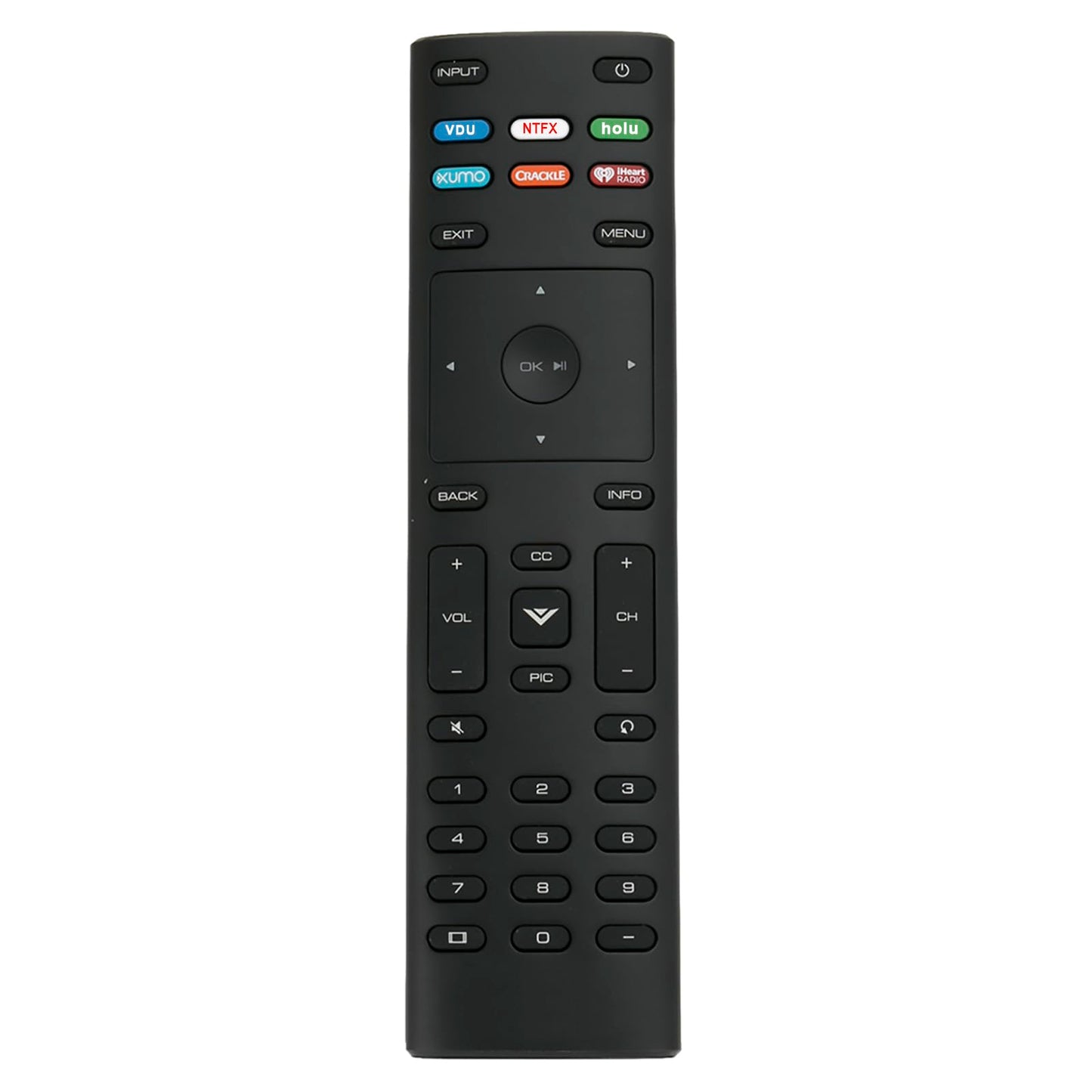 XRT136 Universal TV Remote Control for Vizio Smart TV D24f-F1 D32f-F1 D43f-F1 D50f-F1 P75-E1 E43-E2 E50-E1 E50x-E1 E55-E1 E55-E2 E60-E3 E65-E0 E65-E1