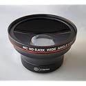 0.43x Hi Def Super Fisheye Lens with Macro for Sony Alpha ILCE-3000 A3000 (49mm Compatible)