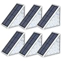 LED Solar Step Lights Waterproof Outdoor Stair Lights, Solar Deck Lights Outdoor Decor IP67 Solar Decoration Lights for Yard, Patio, Garden, Walkways