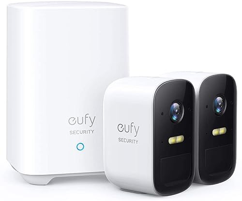 eufy Security, eufyCam 2C 2-Cam Kit, Wireless Home Security System with 180-Day Battery Life, 1080p HD, IP67, Night Vision, No Monthly Fee (Renewed)