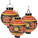 Fun Express Light Up Paper Hanging Chinese Lanterns 3 Piece Set