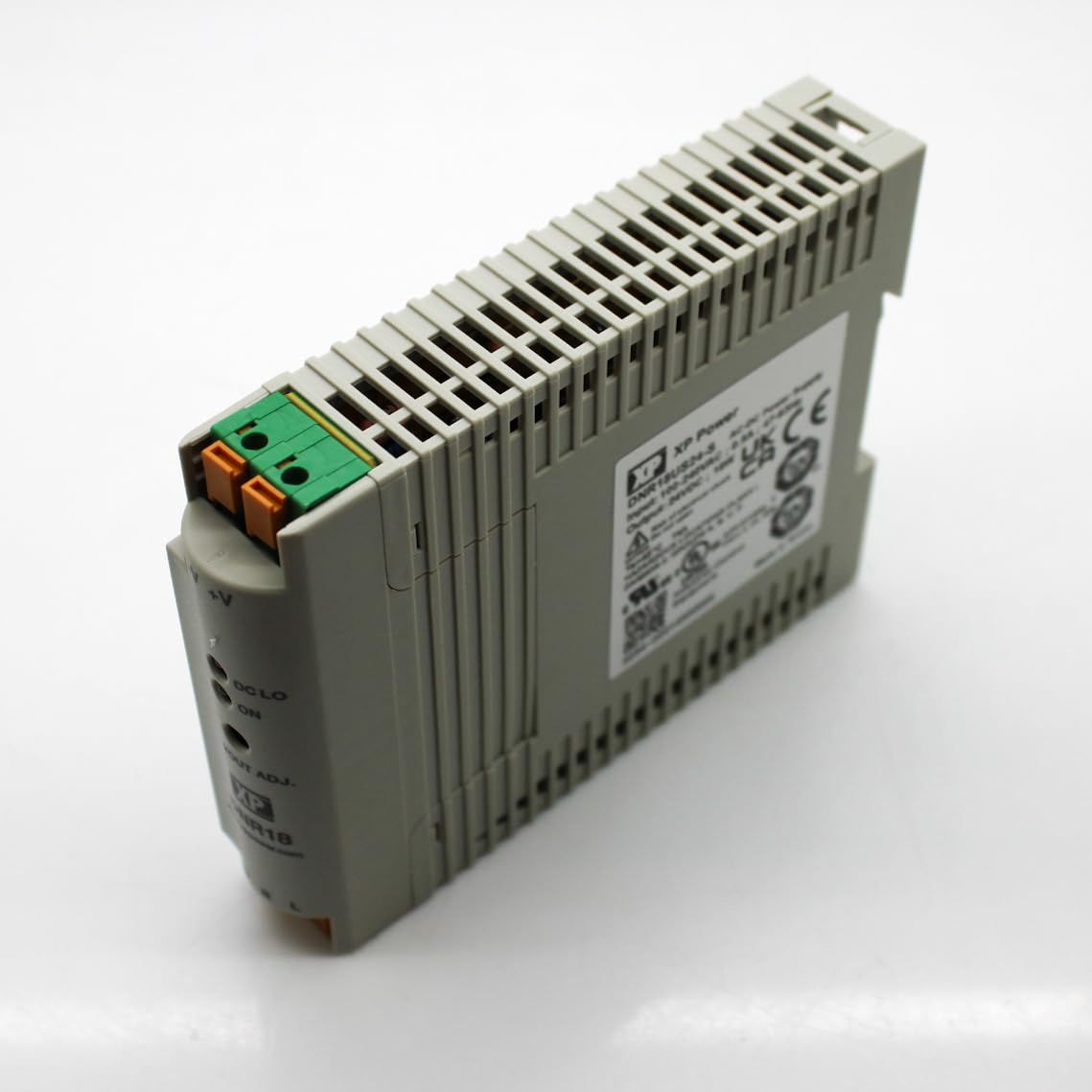 XP POWER DNR18US24-S Power Supply; AC-DC; 24V 0.75A, 90-264VAC in; Adj Vout, Enclosed; 18W; DIN Rail;
