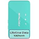FIRSTNUM M6 Mobile Hotspot, Portable WiFi Hotspot for Travel in 160+ Countries, No SIM Card Required Hotspot No Contract, Connect Up to 10 Devices