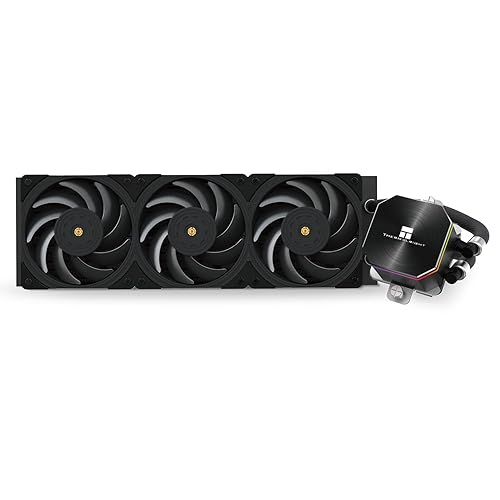 Thermalright Frozen Edge 360 Black AIO Water Cooler,Liquid CPU Cooler, 3×120mm PWM Fans Water Cooling System,2150RPM High Speed Fan,Compatible