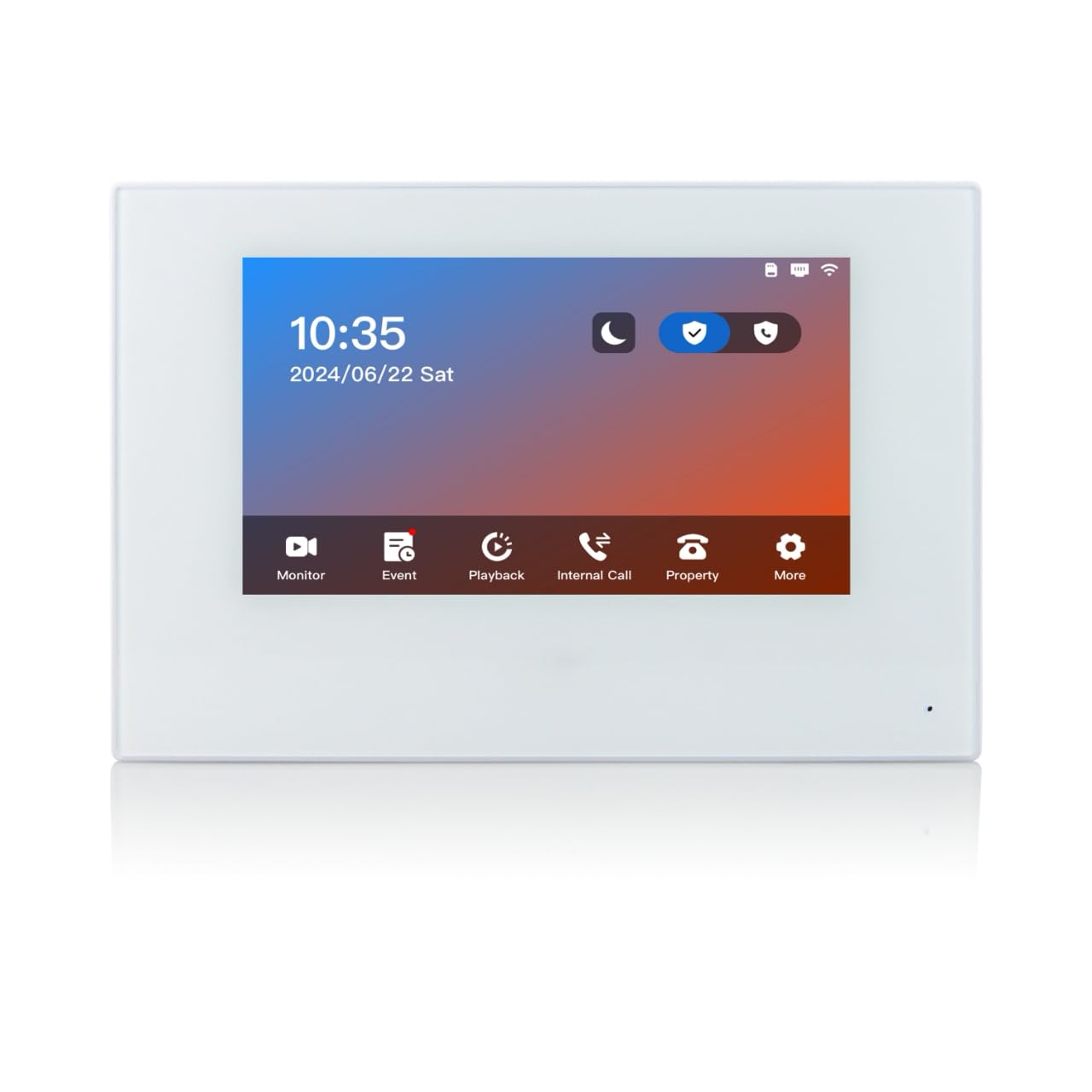 GBF Smart Video Door Phone & Doorbell Intercom System Kit,1080P HD, Smart Keypad, One 7" Touch Monitor (One 3rd gen IP Door Station PL963PMBL-POE