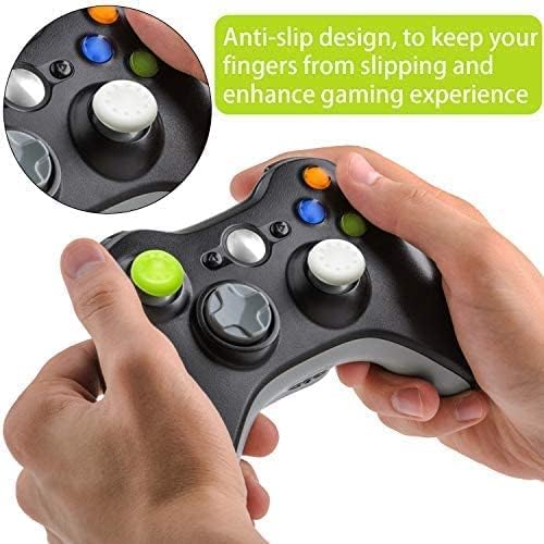 24-Pack Anti-Slip Silicone Thumb Grip Caps, 12 Colors High Sensitivity Joystick Covers with 360° Textured Dots for PS5 PS4 Xbox Series X/S Xbox One