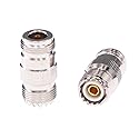 RFaha 2pcs N Female to UHF Female SO-239 SO239 RF Coax Adapter N to UHF Coaxial Connector Adapter(F35-2)