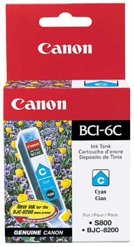 Canon 4706A003 BCI 6C Original Ink Tank, Cyan
