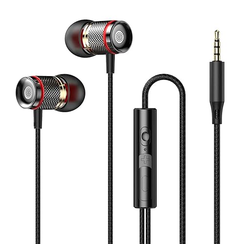 Zrengp Wired Earbuds Ultra Clear Calls & no Noise Headphones Ear Buds Wired 3.5mm / Type C in-Ear Earphones Powerful Bass with Mic Compatible…