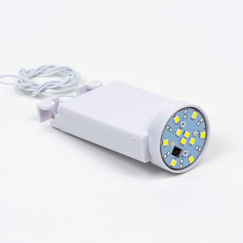 fantado PaperLanternStore.com (5-Pack + Remote) 10-LED Wireless Remote Controlled Paper Lantern Light, Cool White (Battery Powered)