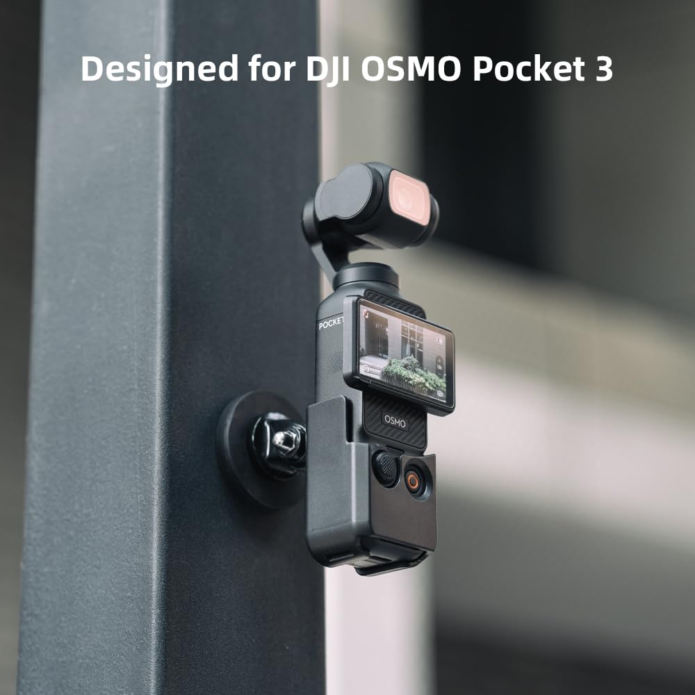 SUREWO Magnetic Camera Mount for DJI Osmo Pocket 3,Magnetic Camera Desktop Base Stand Expansion Adapter Mount Bracket Compatible with DJI Osmo Pocket