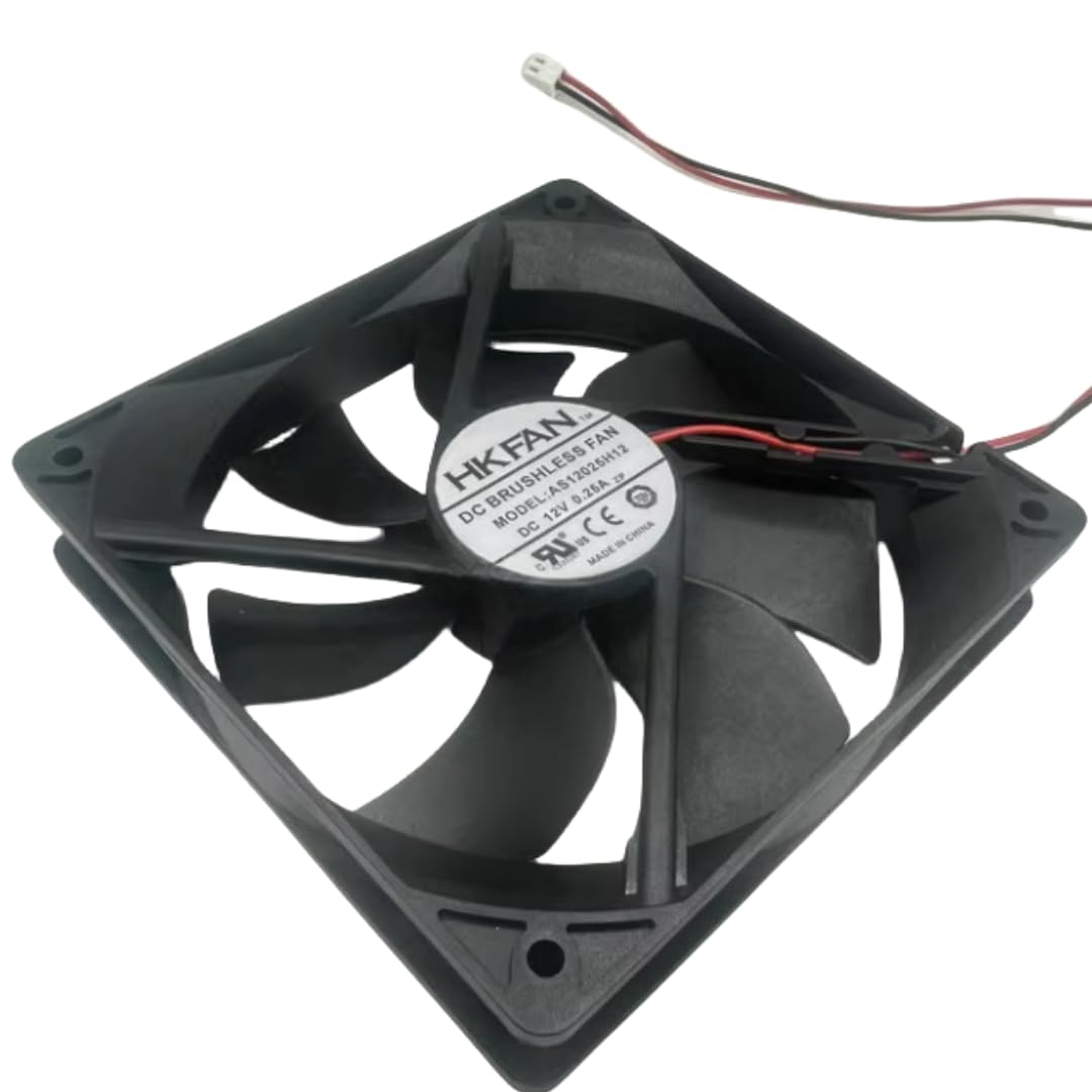 AS12025H12 12V 0.25A 120MM Fan - 12CM 12025 2-Wire Cooling Fan