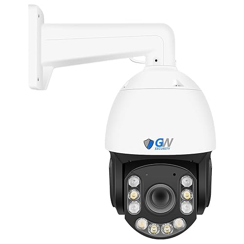 GW Security 8MP Pan Tilt Zoom IP PoE 20X Optical Zoom 4K 3840 x 2160p Outdoor Indoor Security Speed Dome PTZ Camera with 330ft IR Night Vision